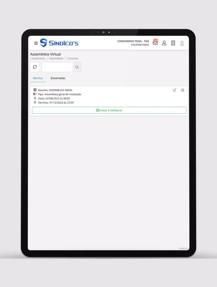 Síndico's Administradora Screenshots