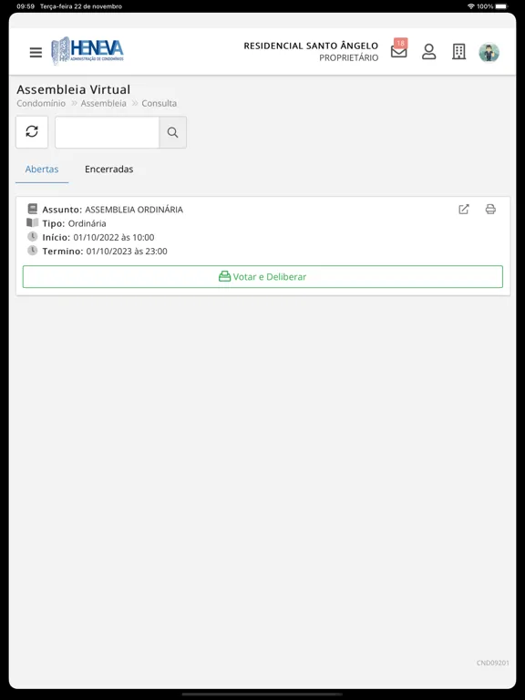 Heneva Adm. Condomínios iPad 应用截图