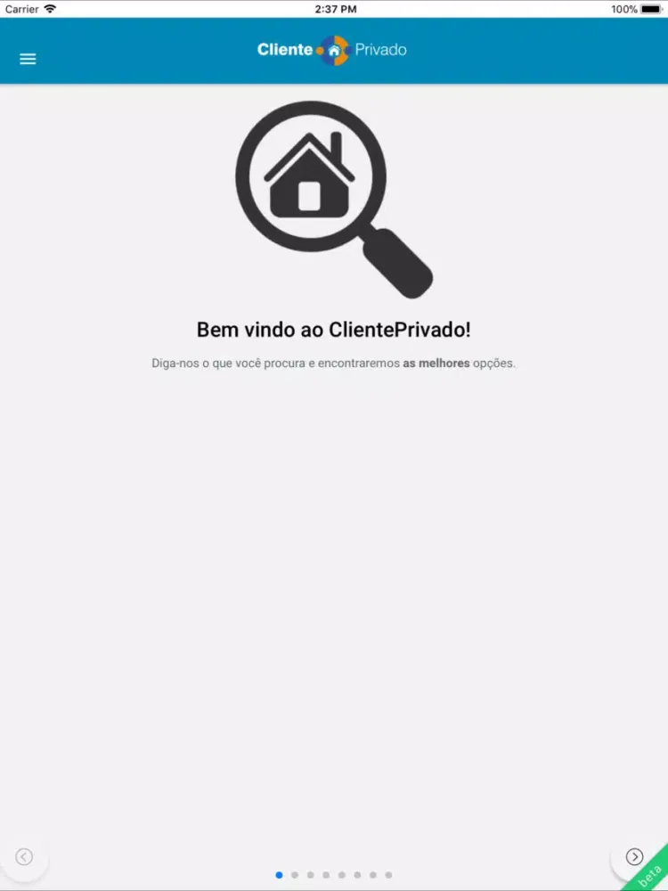 ClientePrivado Imóveis iPad 应用截图