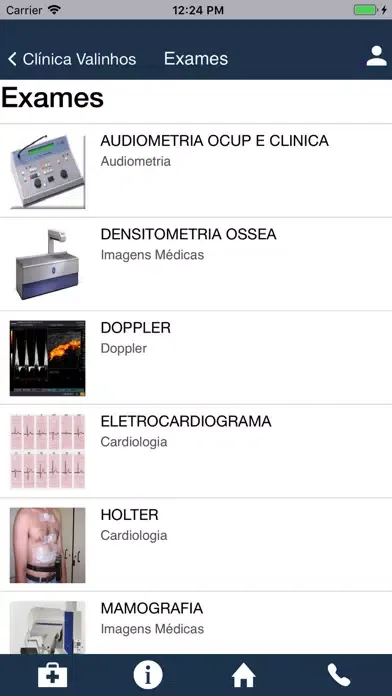Clínica Valinhos. Screenshots