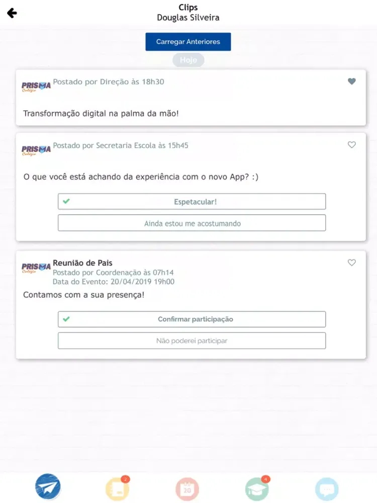 Zrzuty ekranu Colégio Prisma iPad 