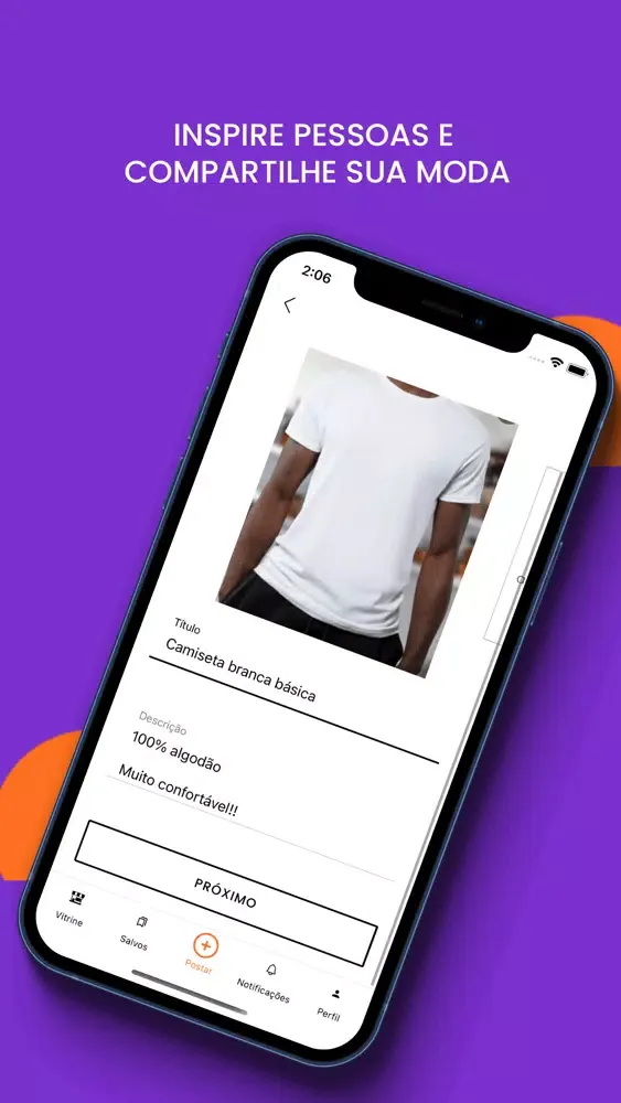 Ảnh chụp màn hình của Clozee: comprar e vender roupa