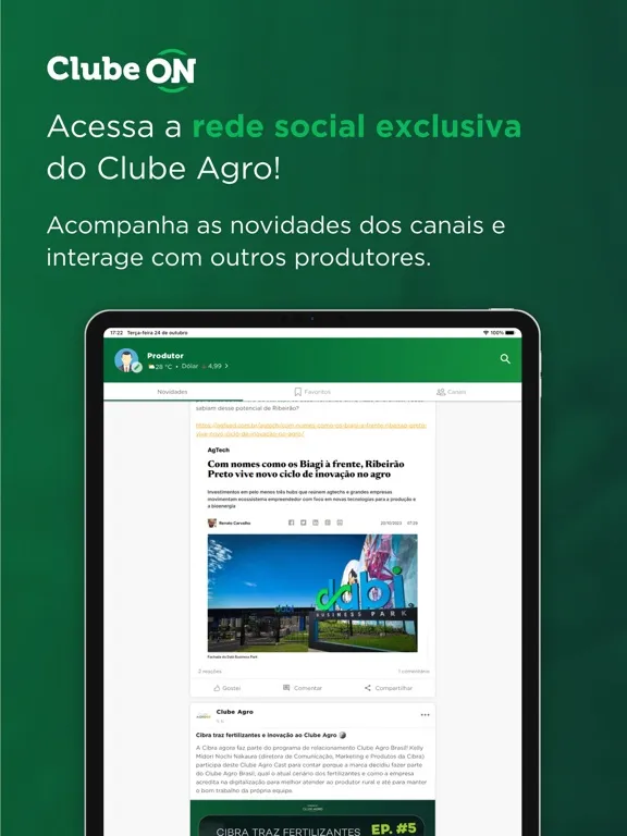 Clube Agro Brasil iPad 应用截图