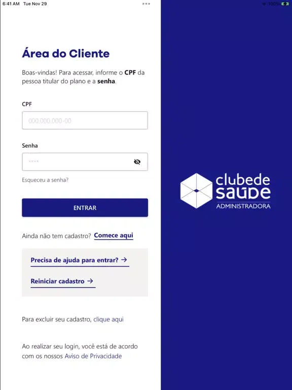 تصاویر Clube de Saúde iPad 