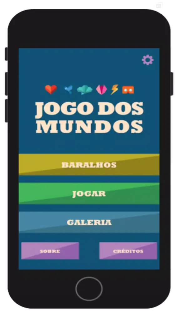 Capturas de tela do Jogo dos Mundos