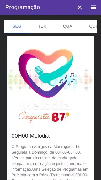 Rádio Melodia Conquista - 87,9 Screenshots