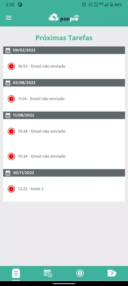 Screenshot di Paxpro