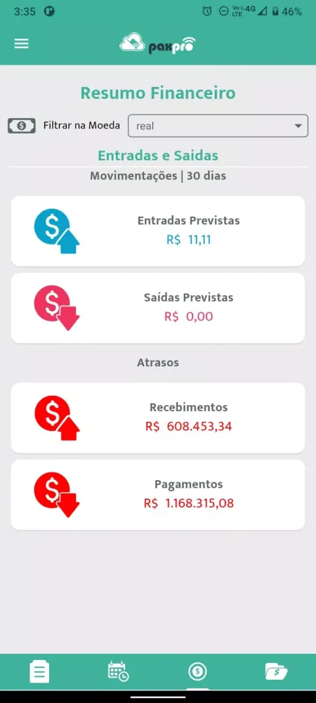 Screenshot di Paxpro
