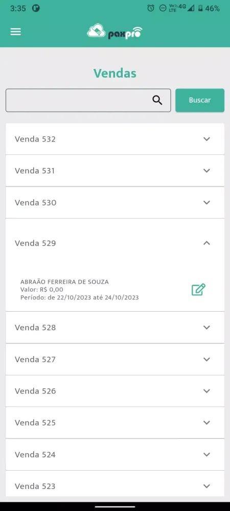 Screenshot di Paxpro
