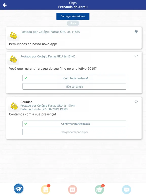 Colégio Farias GRU iPad  Screenshots