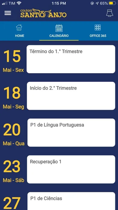 Santo Anjo - App do Aluno سکرین شاٹس