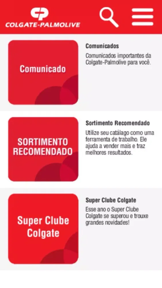 Capturas de pantalla de Colgate Catalog