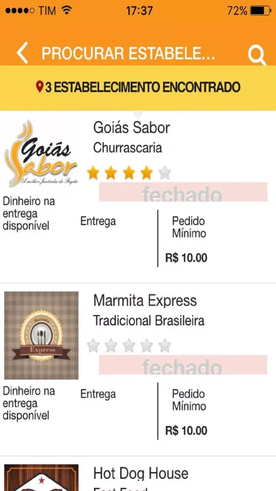 Comida Web应用截图