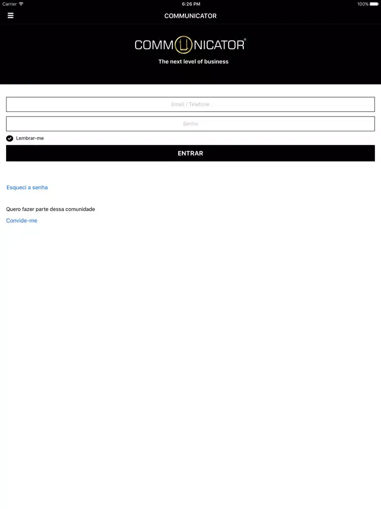 Capturas de pantalla de Communicator Mobile Business iPad 