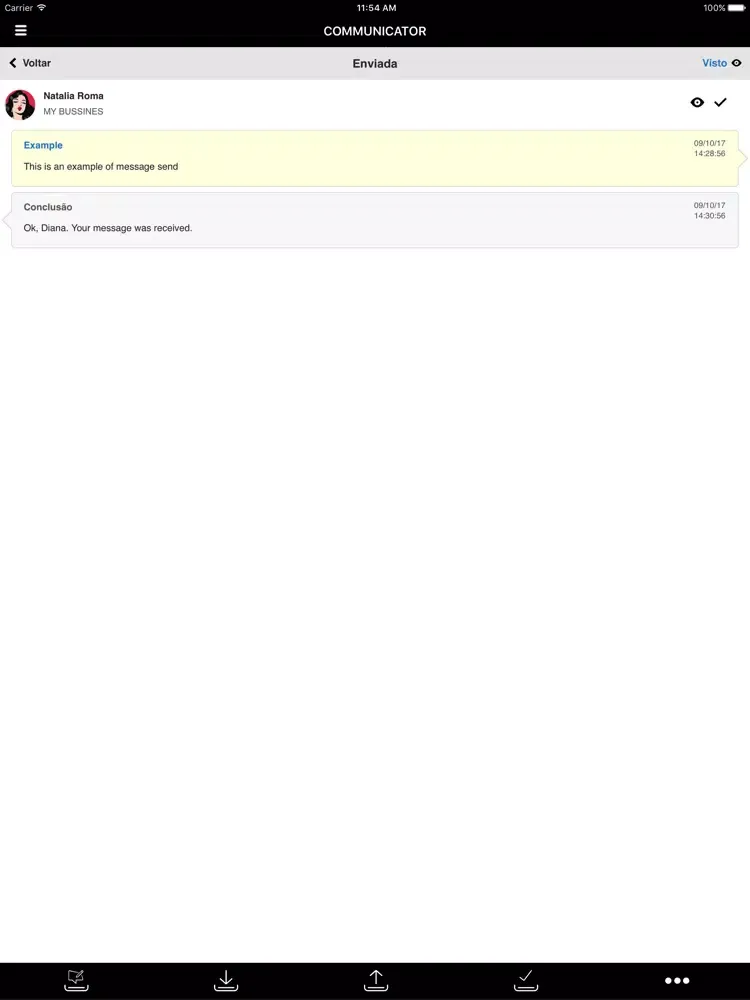 Capturas de pantalla de Communicator Mobile Business iPad 