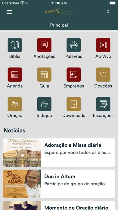 Zrzuty ekranu Olhar Misericordioso