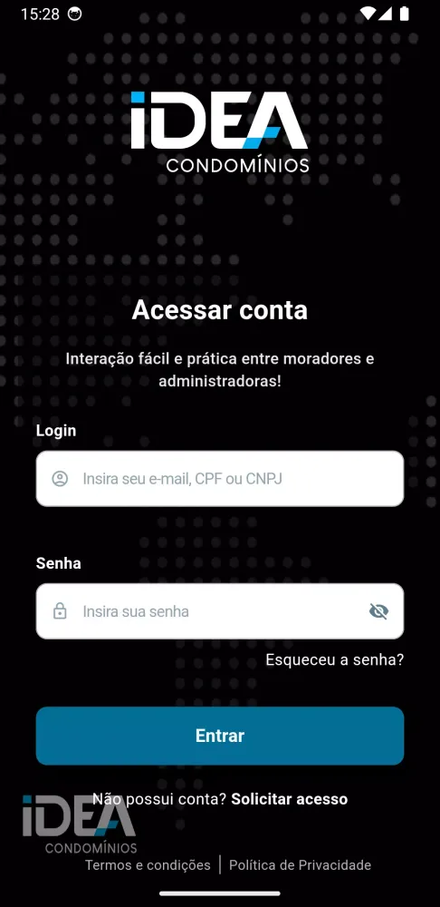 Tangkapan layar IDEA + Condomínios