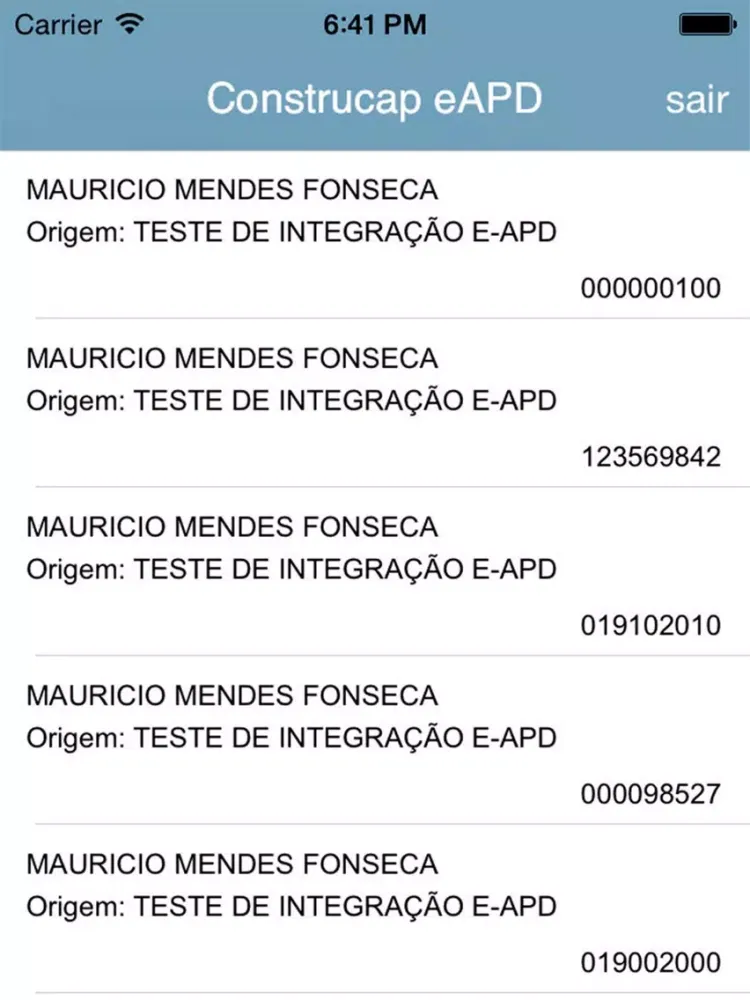 Construcap e-APD iPad  Screenshots
