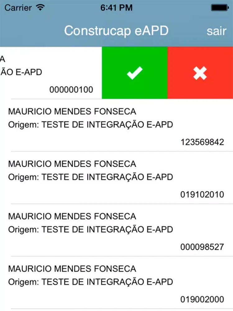 Construcap e-APD iPad  Screenshots