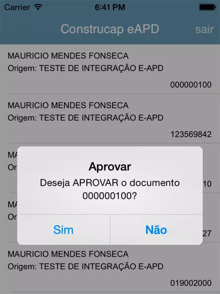 Construcap e-APD iPad  Screenshots