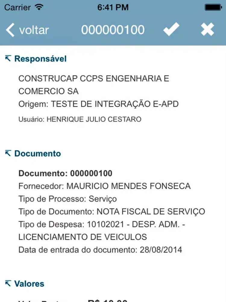Construcap e-APD iPad  Screenshots