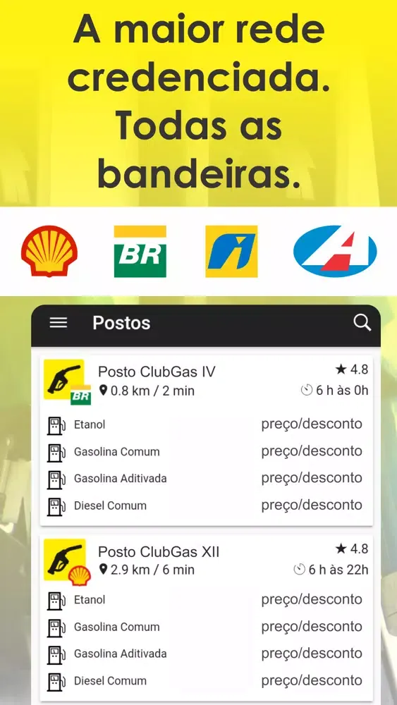 Capturas de pantalla de ClubGas - abasteça c/ desconto