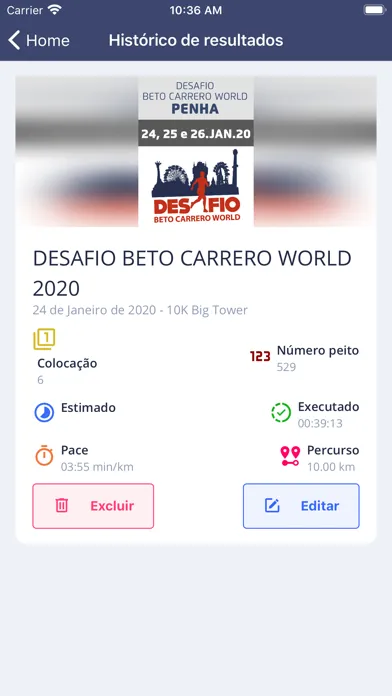 Tangkapan skrin Corre Brasil