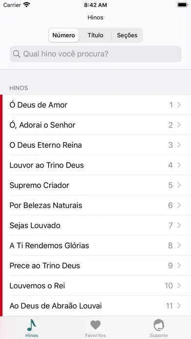 Captures d'écran de Hinário Adventista do 7º Dia