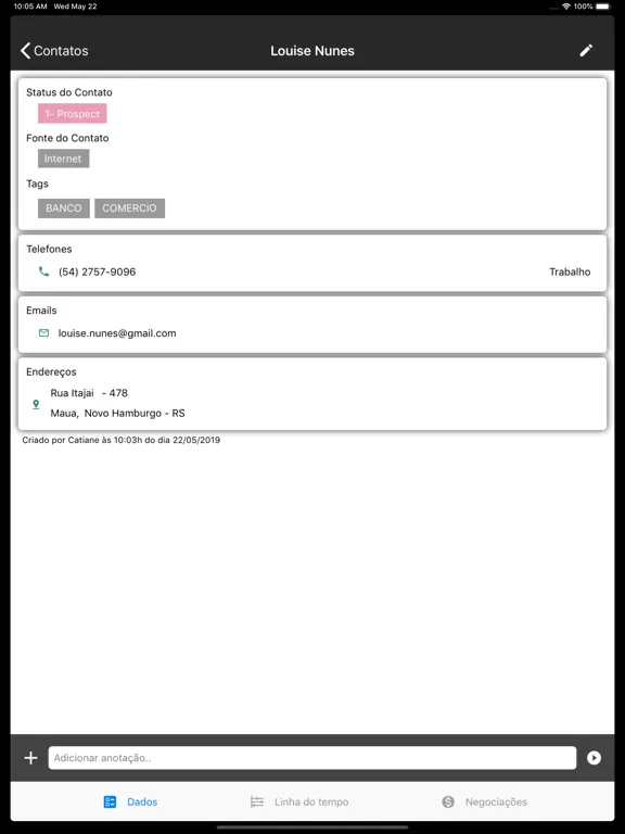 صور CRM Simples iPad 