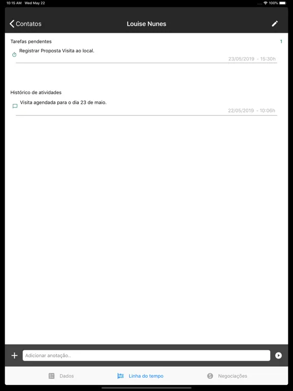 صور CRM Simples iPad 