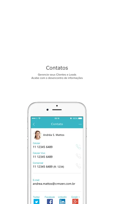 Tangkapan skrin CRM Zen