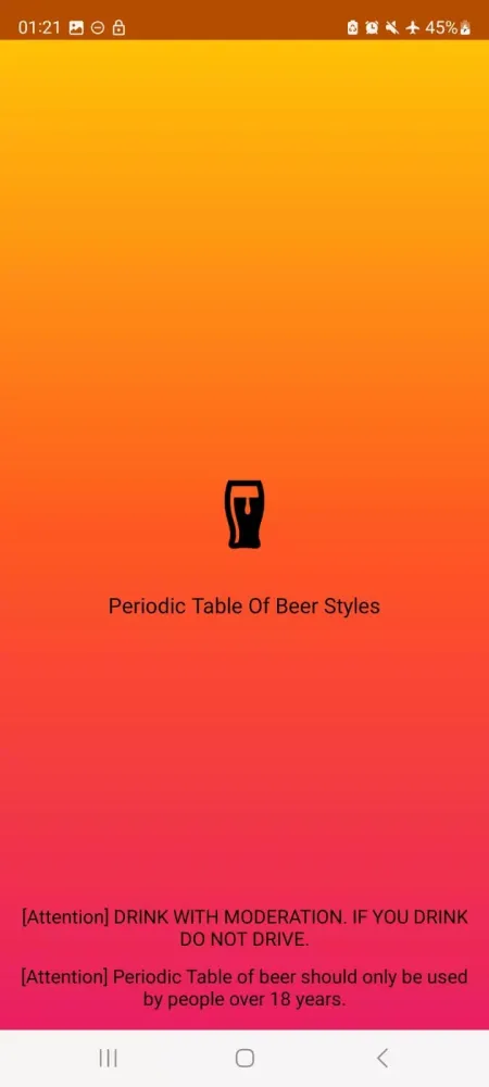 ภาพหน้าจอของ Periodic Table of Beer