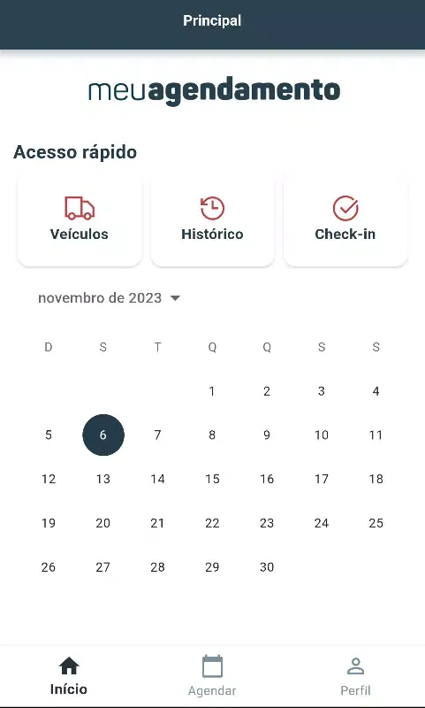 Zrzuty ekranu CS Meu Agendamento