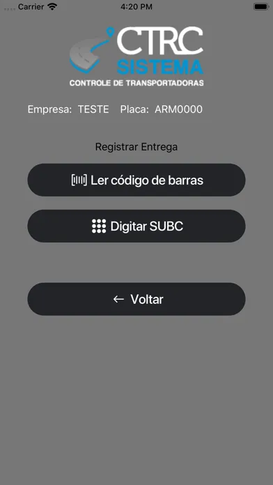 Capturas de pantalla de Ctrc Operacional