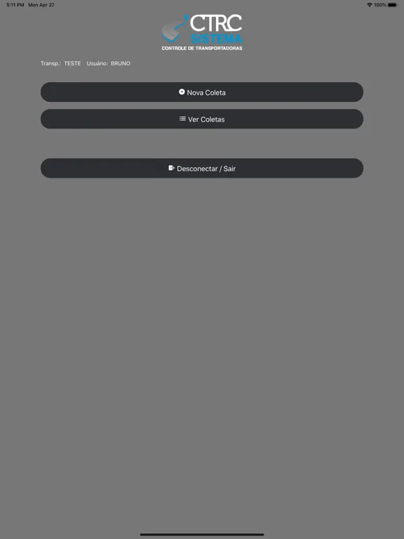 Ctrc Coletas iPad  स्क्रीनशॉट
