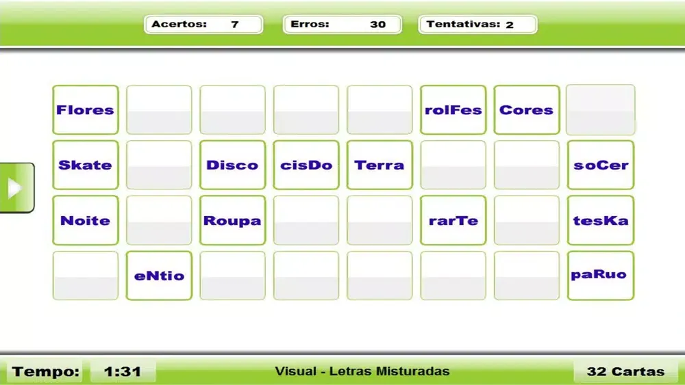 Screenshot di MemoTraining - Memória Visual