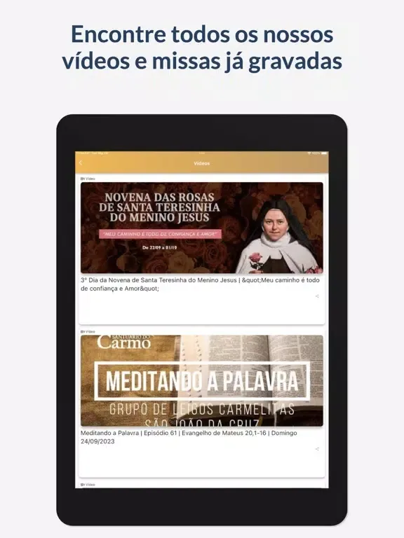 Santuário do Carmo - Paranavaí iPad  Screenshots