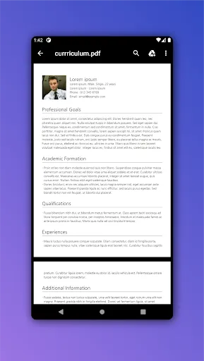 Скриншоты Curriculum Manager / Resume
