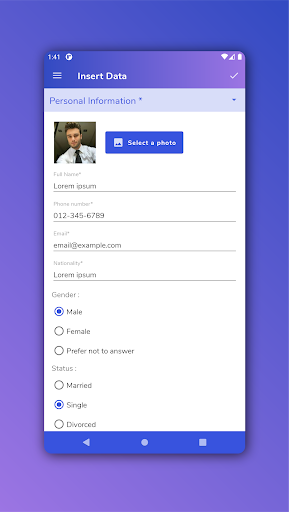 Curriculum Manager / Resume Screenshots