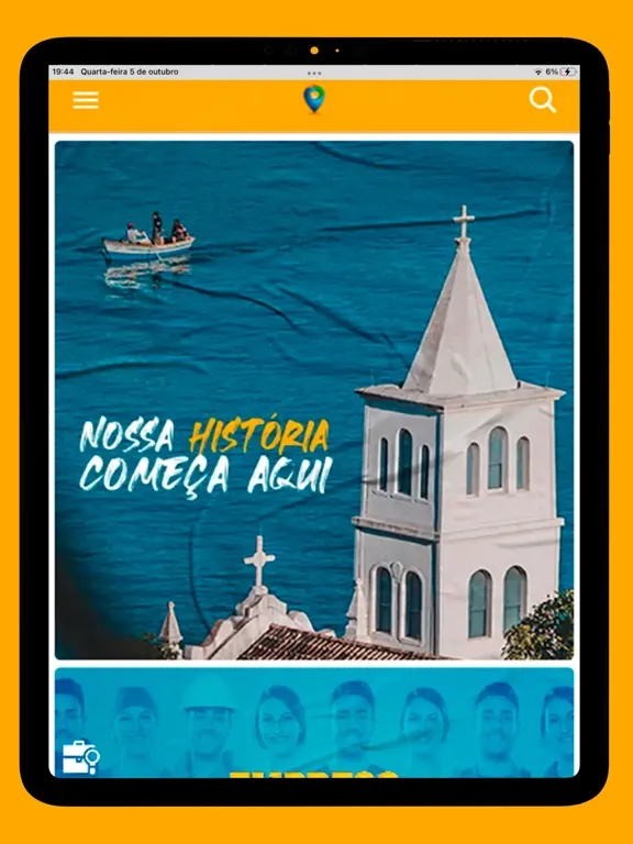 Ảnh chụp màn hình của Curta Garopaba iPad 