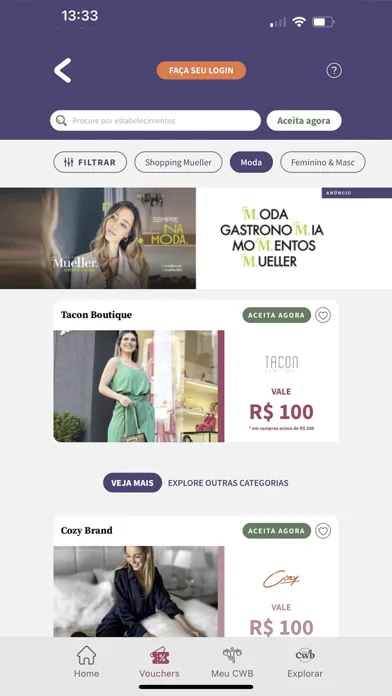 Tangkapan layar CWB Pra Você
