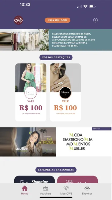 Tangkapan layar CWB Pra Você