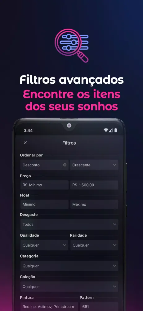 Tangkapan layar DashSkins: Compra Venda Skins