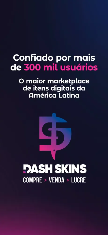 Tangkapan layar DashSkins: Compra Venda Skins