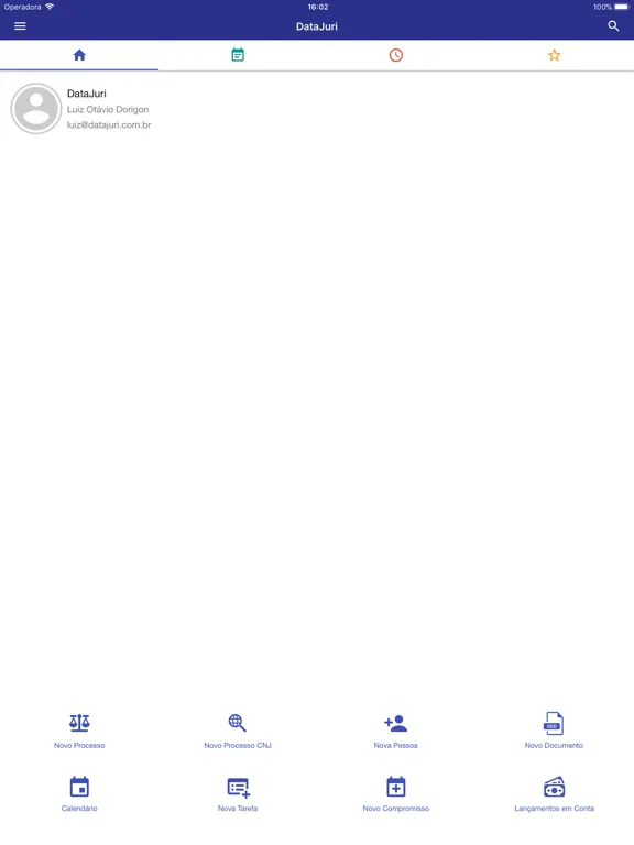 Zrzuty ekranu DataJuri Software Jurídico iPad 
