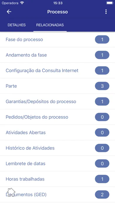 Zrzuty ekranu DataJuri Software Jurídico