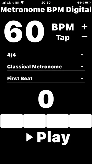 ภาพหน้าจอของ Metronome BPM Digital and Tap