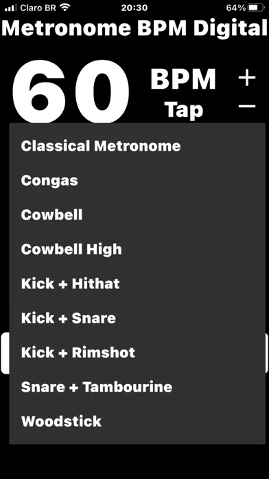 ภาพหน้าจอของ Metronome BPM Digital and Tap