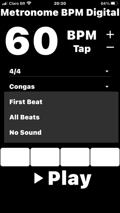 ภาพหน้าจอของ Metronome BPM Digital and Tap