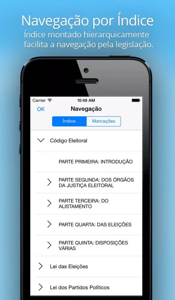 Capturas de tela do Lei de Licitações - Lei 8.666